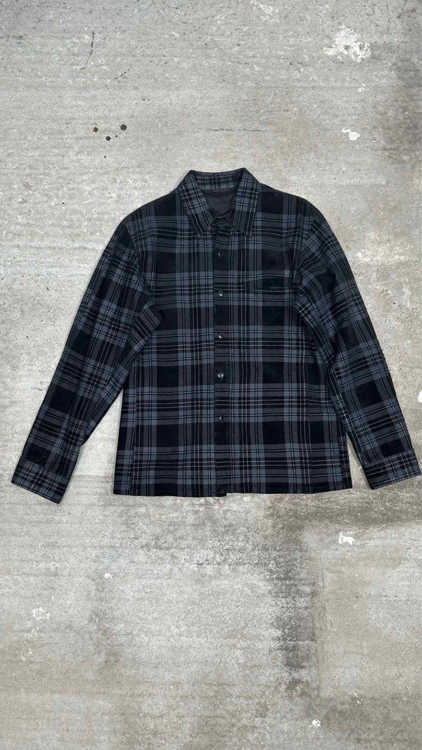 A.A.R Yohji Design Studio Leather Check Shirt