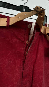Paul Harnden Crinkled Waxed Wide Pants