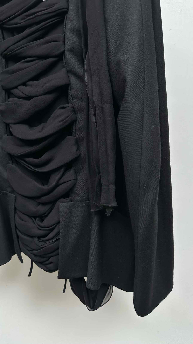 Yohji Yamamoto Back Silk Lace-up Detailed Jacket