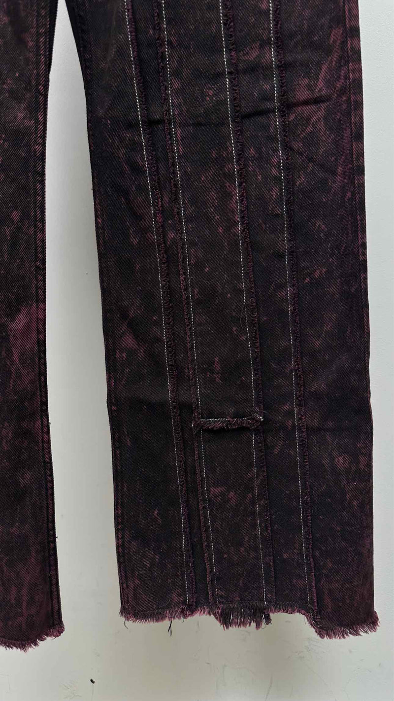 Acne Studios Tie-dye Raw end Pin-stripe Jeans