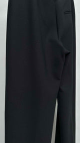 Area Back-cut out crystal chain Wide Pants