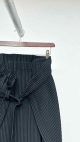 Homme Plisse Oversized Fold Wrapped Pleated Skirt