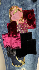 Number (N)ine Kurt Cobain Patchwork Bootcut Jeans