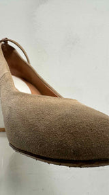 Margiela Glitter-heel Suede Pumps