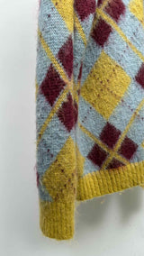 Needles Argyle Check Cardigan