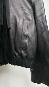 Helmut Lang Hooded Quilted-lining Leather Jacket