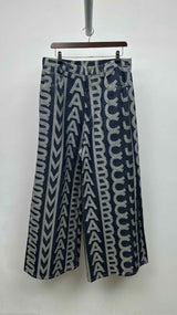 Marc Jacobs Monogram Wide Flare Jeans