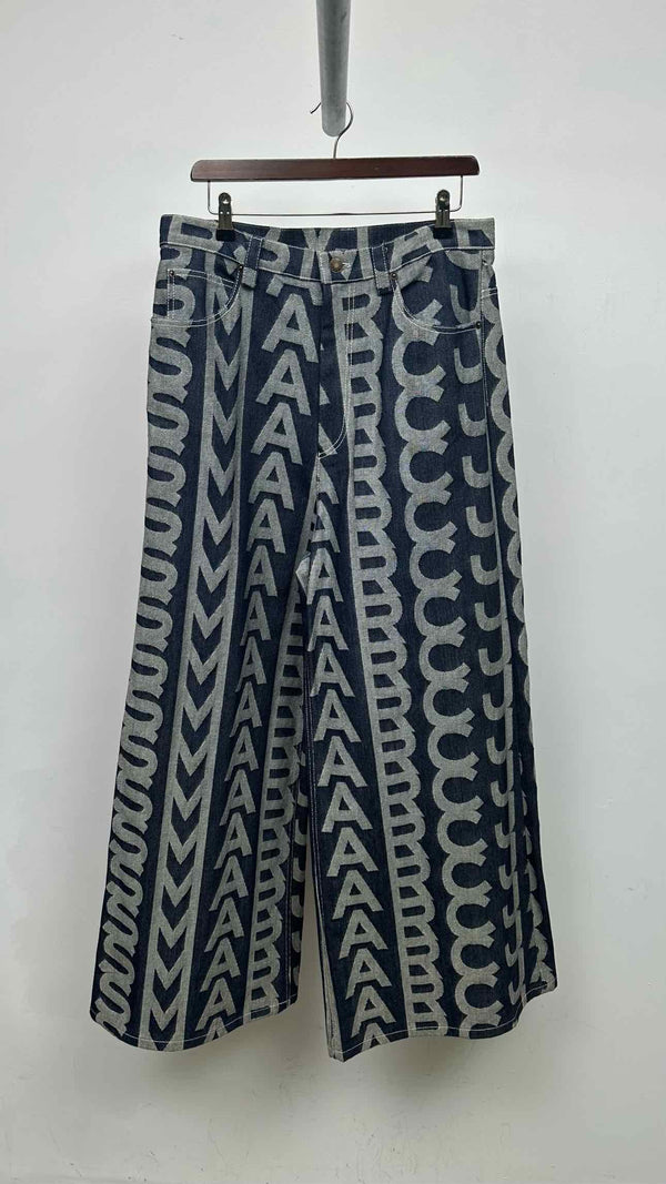 Marc Jacobs Monogram Wide Flare Jeans