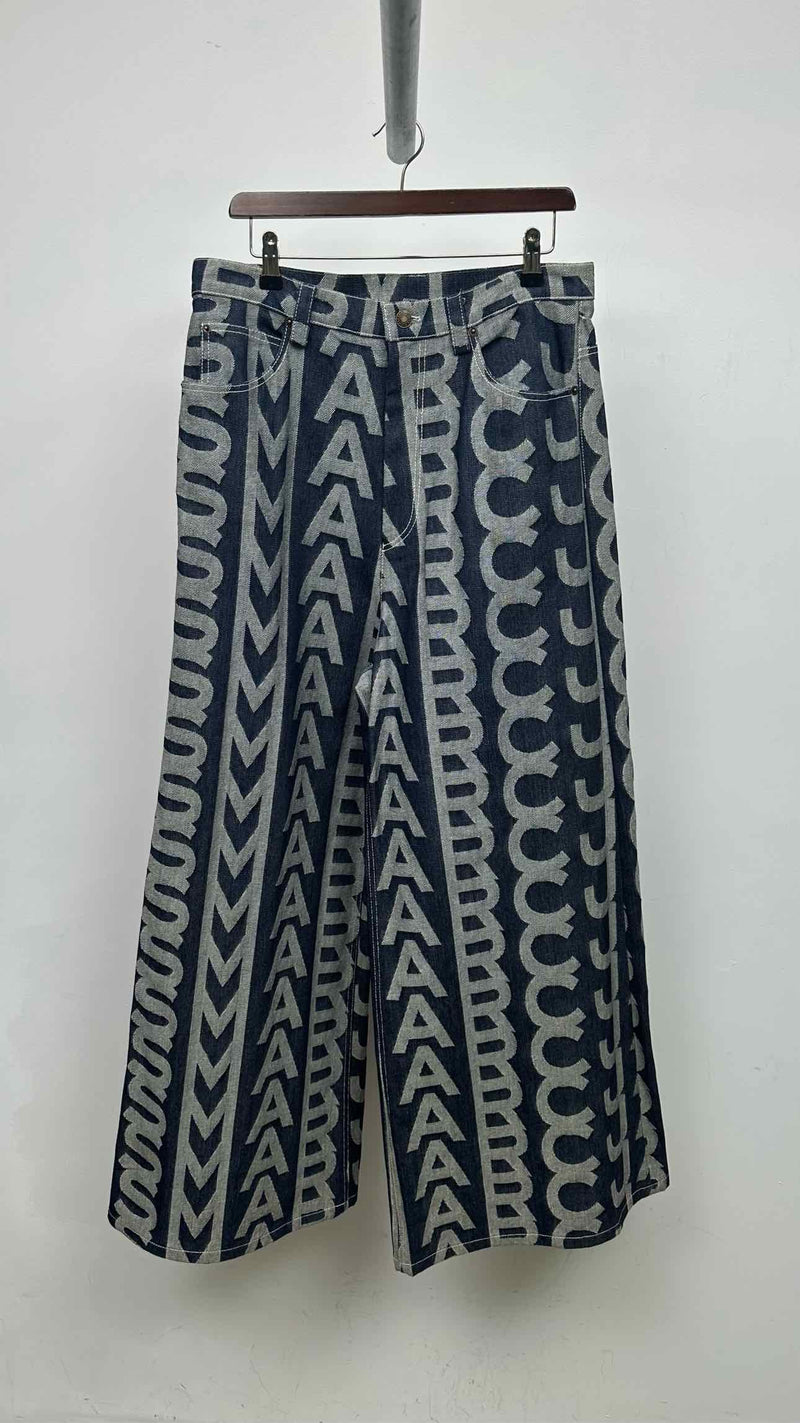 Marc Jacobs Monogram Wide Flare Jeans