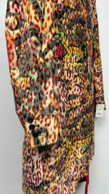 Comme Des Garcons Homme Plus Colorful Deconstructed Leopard Wool Coat