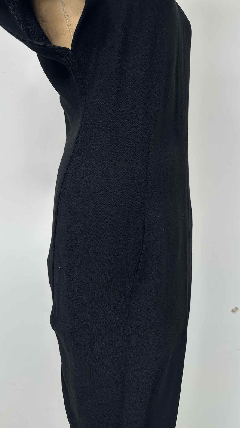 Rick Owens N/S Back Zip HIgh-neck Dress