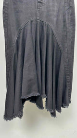 Vetements High-Waist Flared Denim Skirt