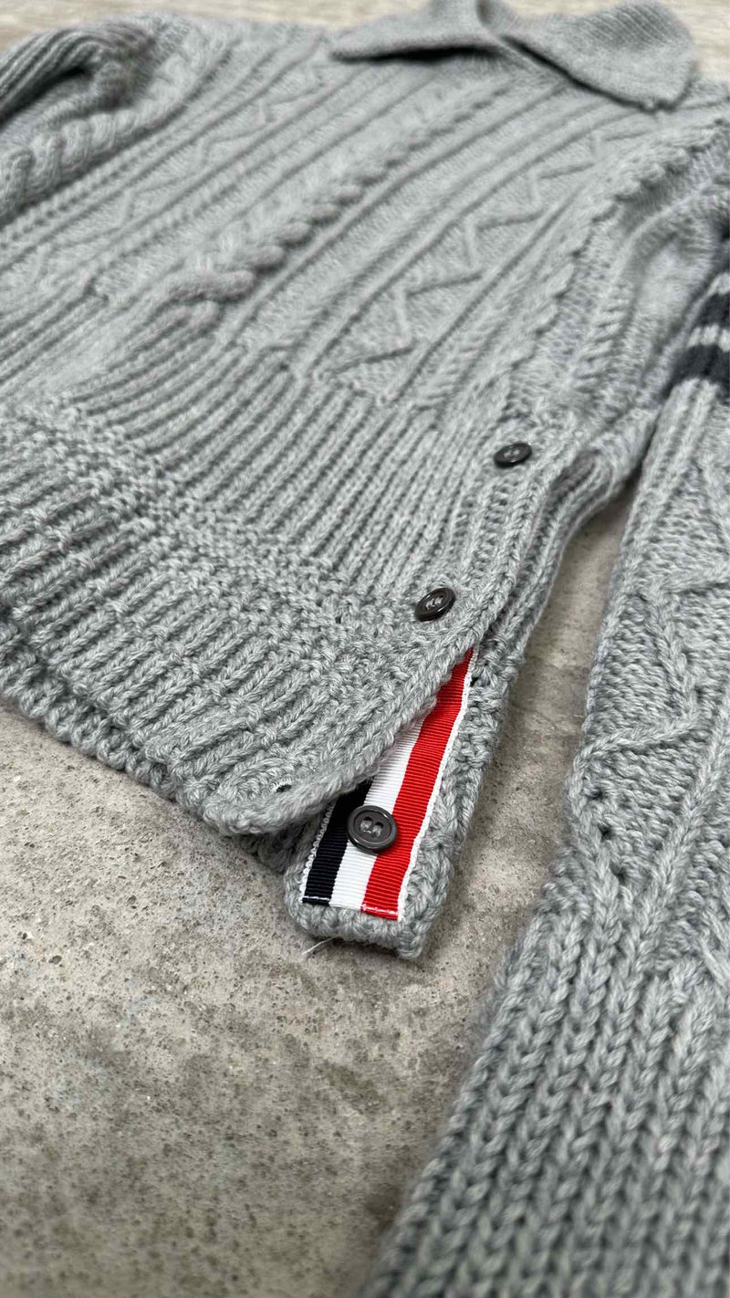 Thom Browne High-neck Cable Sweater