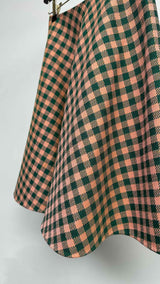PRADA Gingham-check Skirt