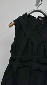 Comme Des Garcons N/S Crinkle Pleated-bottom Cage Dress