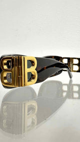 Balenciaga Dynasty Rectangle Sunglasses