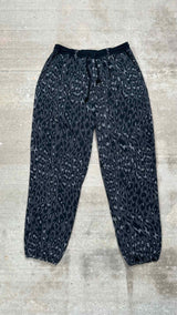 Yohji Yamamoto Pour Homme Leopard Jacquared Knit Sweatpants