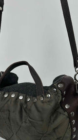 Marni Studded Multi-fabric Shoulder Bag