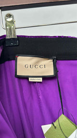 Gucci Side-gathered Velvet Pants