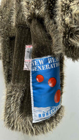 Martin Rose Patched Faux-fur Coat