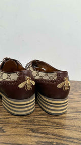 Gucci GG Monogram Canvas Oxford Shoes