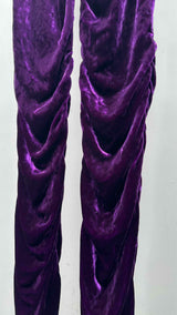 Gucci Side-gathered Velvet Pants