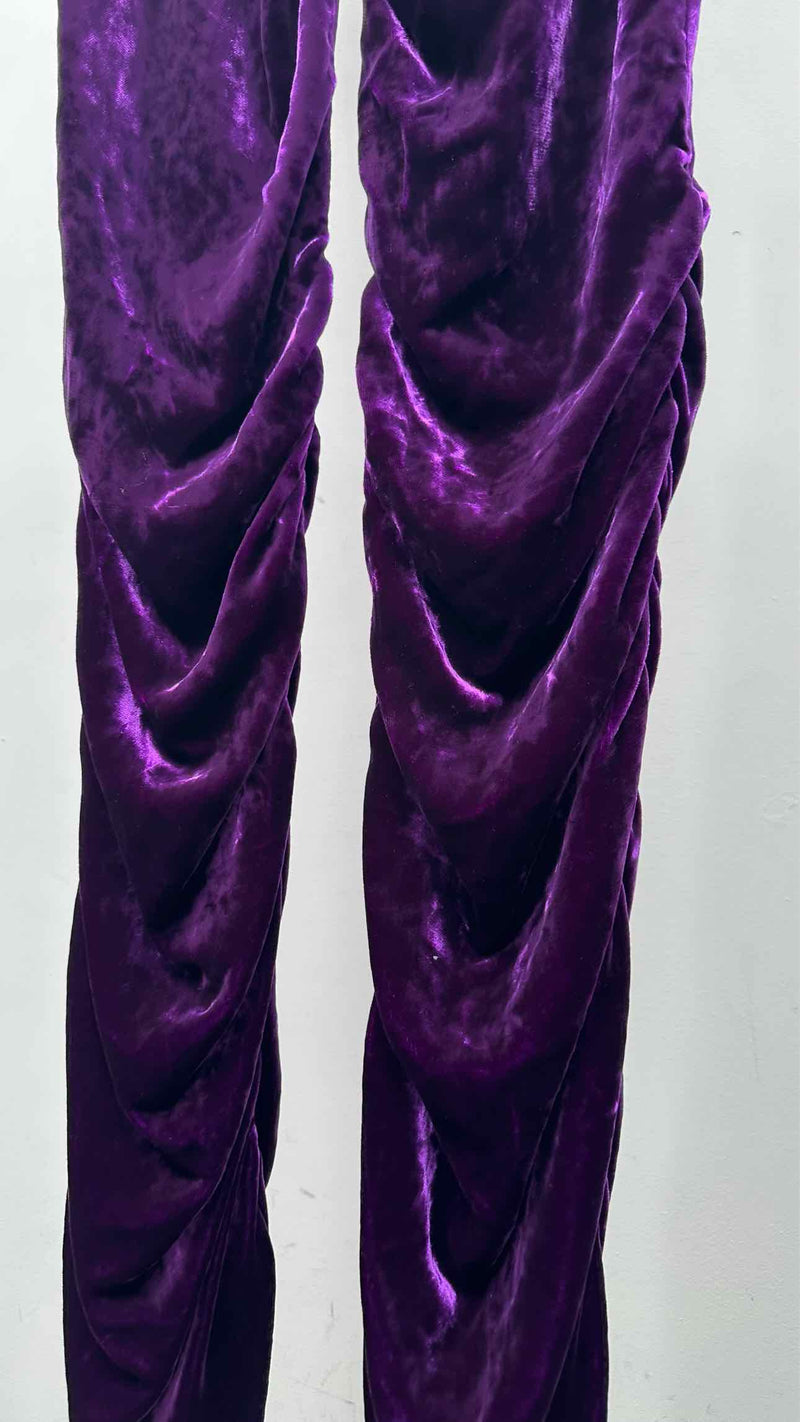 Gucci Side-gathered Velvet Pants