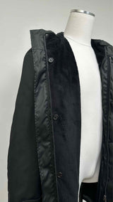 Prada Sport Detachable Fur-lining Hooded Coat