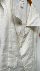 Yohji Yamamoto Double-breasted Detailed Linen Vest
