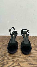 Chanel Suede Slingback Heel Pumps