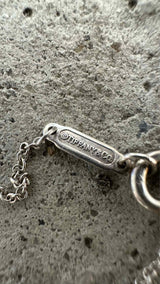 Tiffany&Co. Lariat Two Heart Charm Necklace
