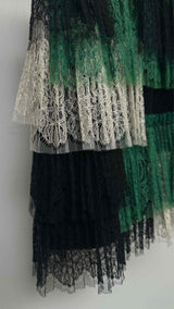 Sacai Ruffled Lace Mini-Skirt