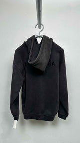 Balenciaga Vintage-wash Logo-embroidered Hoodie