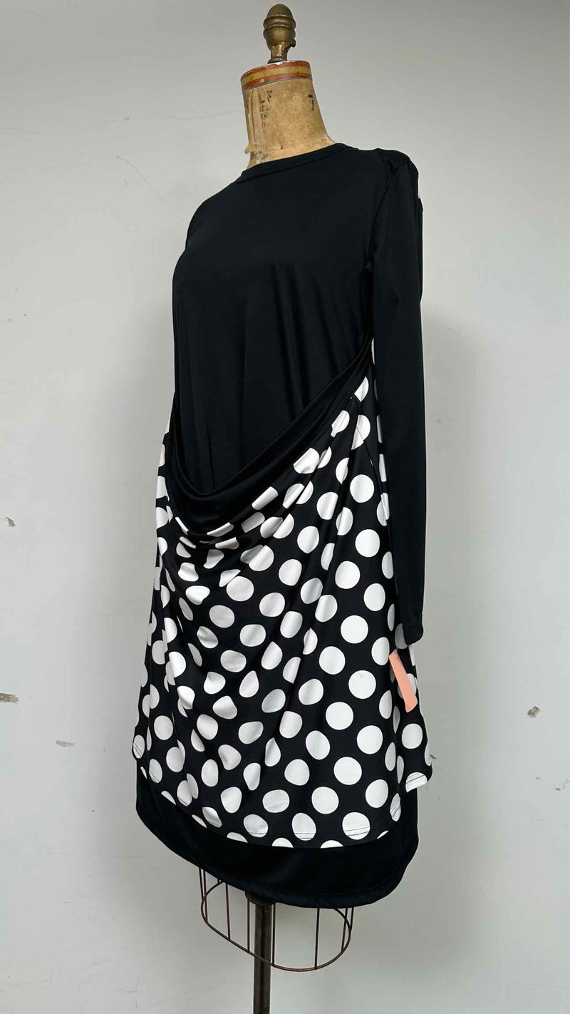 Comme Des Garçons L/S Layered Polka-dot Dress