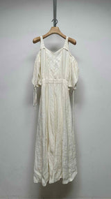 LOEWE Paula's Ibiza L/S Stripe Balloon Maxi Dress
