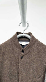 Comme Des Garcons Shirt Color Blocking Boiled Wool Coat