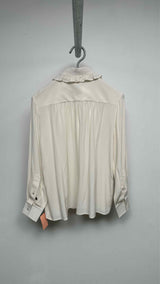 Louis Vuitton Front-Pleated Frill-Collar Shirt