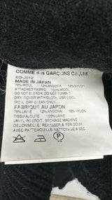 Comme Des Garcons Double-breatsed Boa Knit Jacket