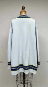 Burberry Oversized Side-Slit V-neck Sweater