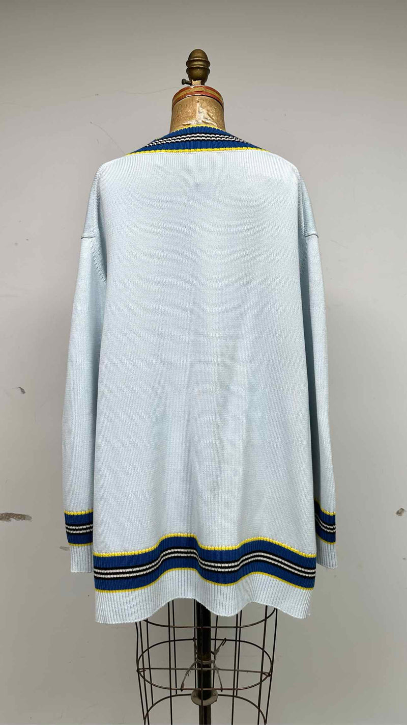 Burberry Oversized Side-Slit V-neck Sweater