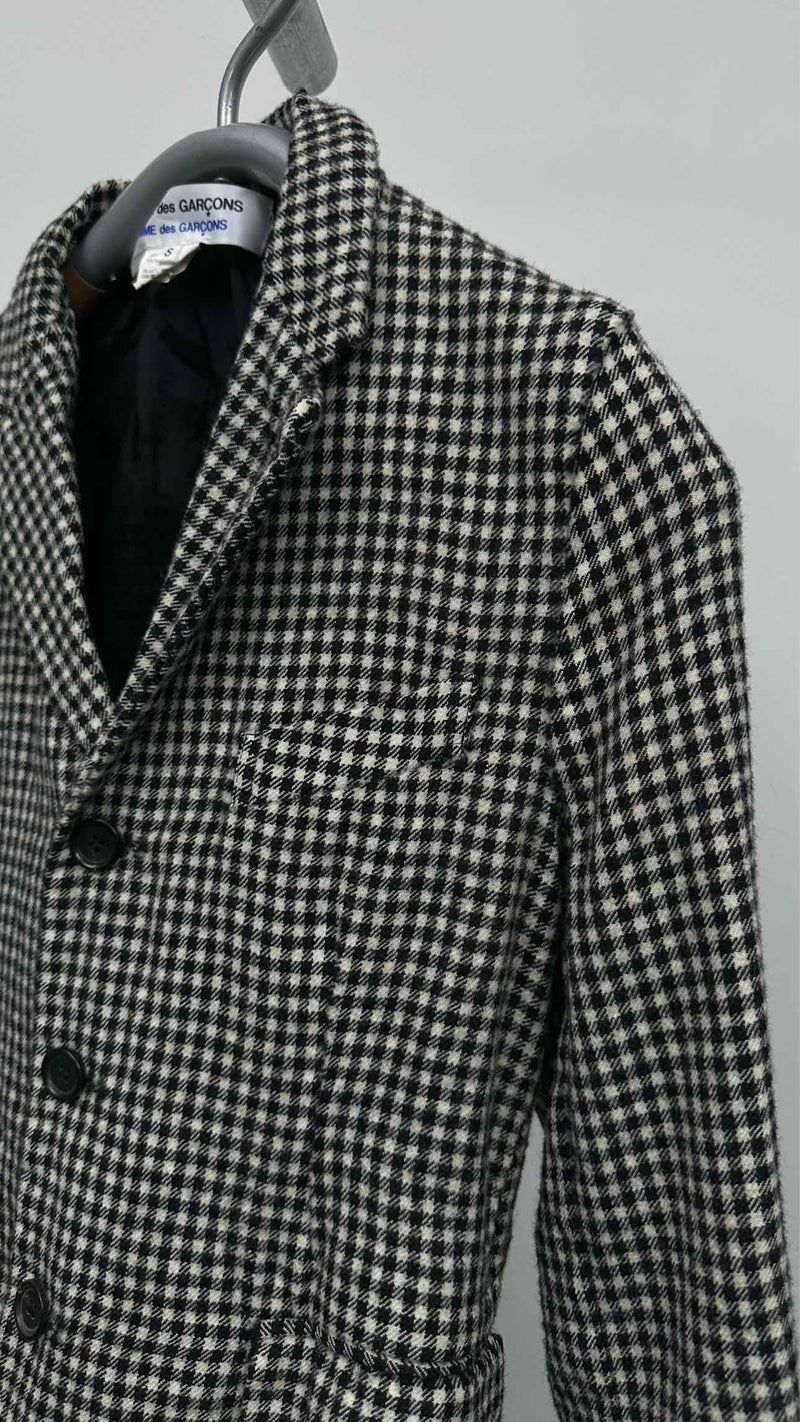 Comme Des Garcons Comme Des Garcons Frill-detailed Check Jacket