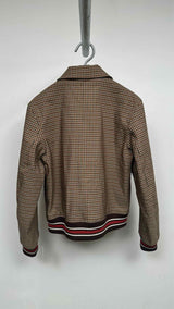 Wales Bonner Homecoming Check Varsity Bomber Jacket
