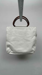 Chanel CC Caviar Wood Tote Bag