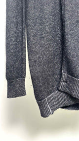 MM6 V-neck Wrap-slit Oversized Sweater