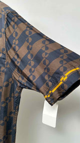 Dries Van Noten S/S Satin Geometric Shirt