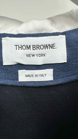 Thom Browne Zip-up Two-tone Cropped Hoodie