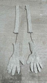 Jean Paul Gaultier Chain-attched Knit Long Gloves