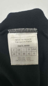 Christian Dior Drawstring-waist CD Embellished Velvet Skirt
