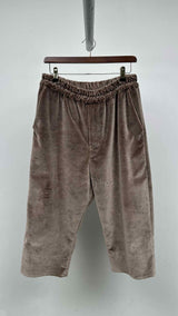 By Walid Silk Velvet Easy Pants