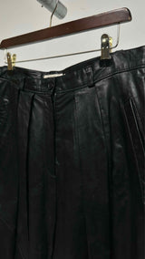 Ivan Grundahl Pleated Leather Pants